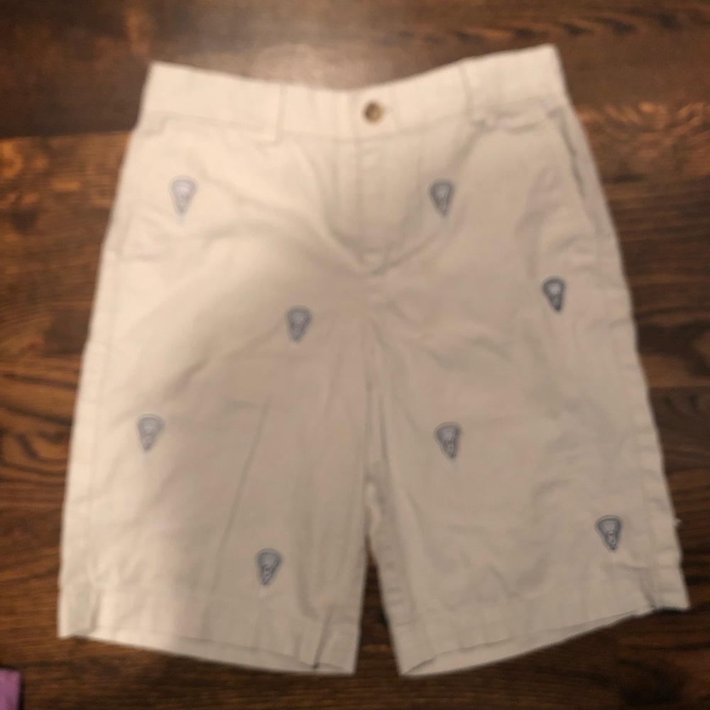 Vineyard Vines boys shorts khaki + lacrosse=summer